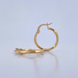Candongas Eve 1.2gr / 2.1cm / Punteadas Oro Amarillo 18K $
