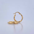 Candongas Avery 1.4gr / 1.9cm / Rayadas Oro Amarillo 18K $