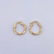 Candongas Eve 1.05gr / 1.5cm / Punteadas Lisas Oro Amarillo $