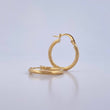 Candongas Lore 1.4gr / 2cm / Entorchadas Oro Amarillo 18K $