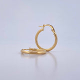 Candongas Lore 1.4gr / 2cm / Entorchadas Oro Amarillo 18K $