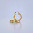 Candongas Milu 1.6gr / 1.8cm / Entorchadas Planas Oro Amarillo 18K $