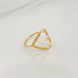 Anillo Corazon 1.45 g / T6 1/4 Oro Amarillo 18K