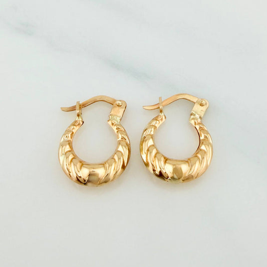 Candongas Mirilla 1.2 g / 1.5 cm Oro Amarillo 18K