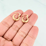 Candongas Mirilla Corazon 1.1 g / 1.5 cm Oro Amarillo 18K