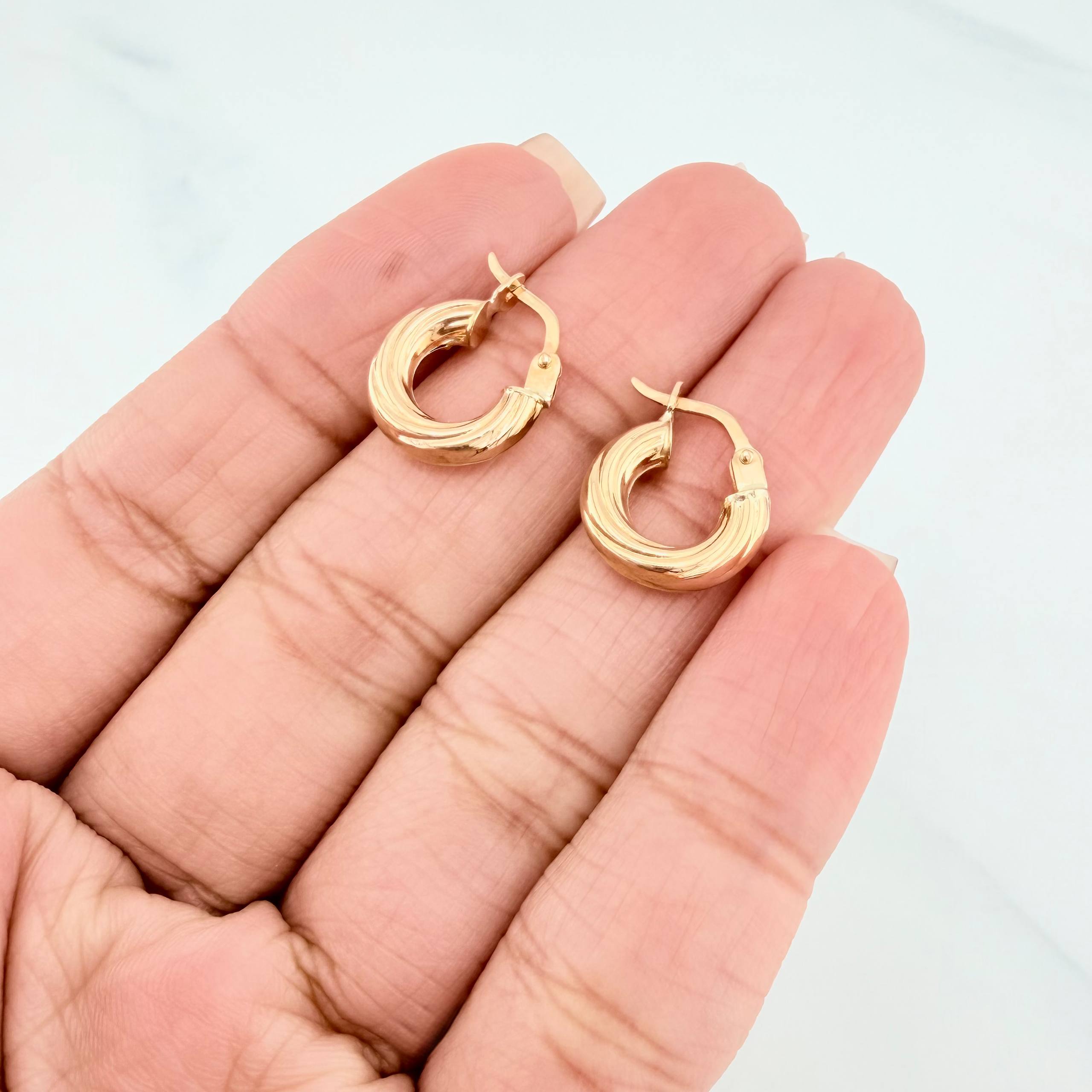 Candongas Lore 1.35 g / 1.3 cm Oro Amarillo 18K