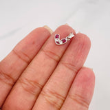 Dije Corazon Rubi 17Pts 0.5 g / 1.5 cm Plata 925