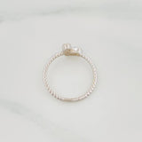 Anillo Corazon Rubi 17Pts 1.4 g / T6 1/4 Plata 925