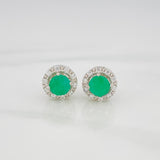 Topos Halo Esmeralda 1.20 Qts 2.35 g / 9.03 mm Plata 925