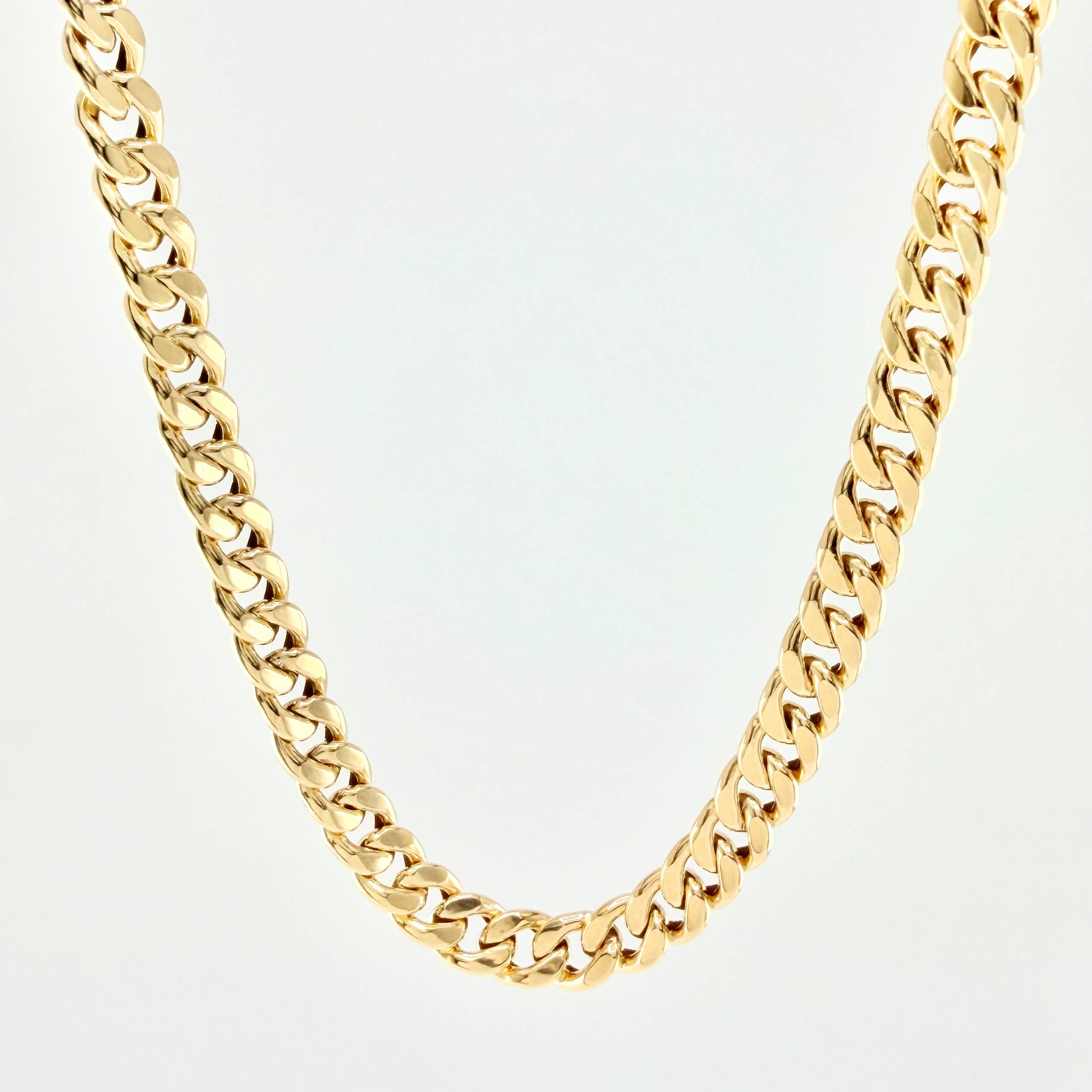 Cadena Cubana 14.1gr / 60cm / 7.25mm Oro Amarillo +1 18K (Oferta) *
