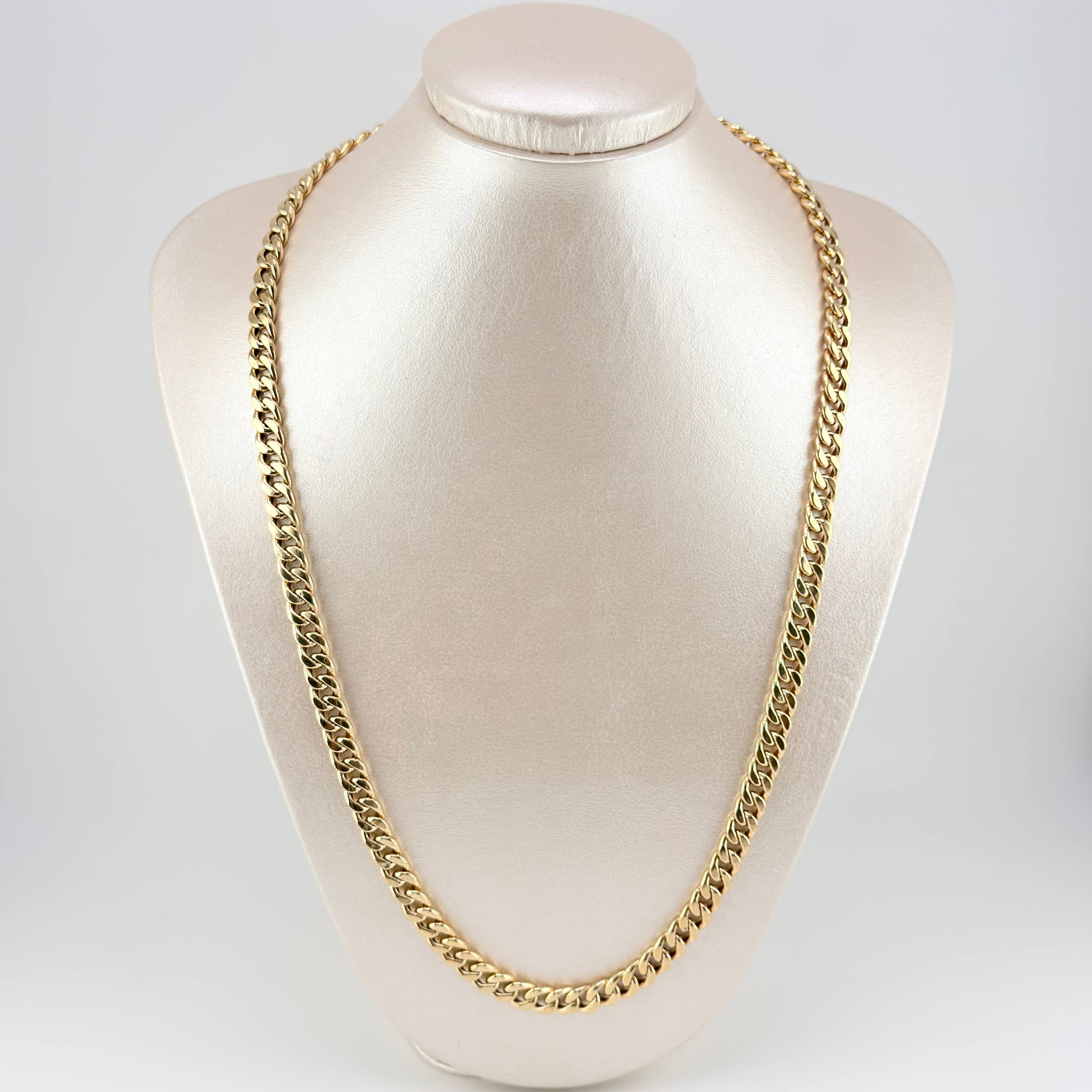 Cadena Cubana 14.1gr / 60cm / 7.25mm Oro Amarillo +1 18K (Oferta) *