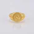 Anillo Sello Caballo 4.8gr / T9 1/2 / Oro Amarillo 18K *