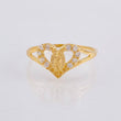 Anillo Corazón Virgen Guadalupe 1.6gr / T7 1/2 / Oro Amarillo 18K *