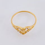 Anillo Corazón Virgen Guadalupe 1.6gr / T7 1/2 / Oro Amarillo 18K *