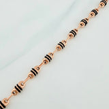 Pulso Rustico Barril 5.35gr / 21.2cm / 4.2mm Oro Rosa 18K %