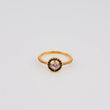 Anillo Halo Circular 1.95gr / T6 3/4 / Oro Amarillo 18K *