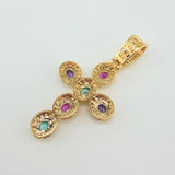 Dije Cruz Tupida 5.8gr / 4.3cm / Oro Amarillo 18K