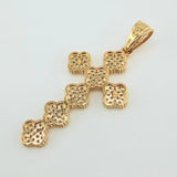 Dije Cruz Trebol 6.25gr / 5cm / Oro Amarillo 18K