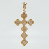 Dije Cruz Trebol 6.25gr / 5cm / Oro Amarillo 18K