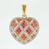 Dije Corazon Tupido 4.75gr / 2.7cm / Oro Amarillo 18K