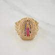 Anillo Virgen Guadalupe 5.5gr / T9 1/2 / Oro Amarillo 18K $