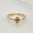 Anillo Flor Circulos 2.15gr / T6 3/4 / Oro Amarillo 18K %