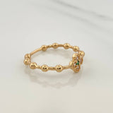 Anillo Flor Circulos 2.15gr / T6 3/4 / Oro Amarillo 18K %