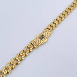 Cadena Cubana Infinito 24.15gr / 60.5cm / Oro Amarillo +4 18K $