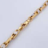 Cadena Clik Tornillos 19gr / 61cm / Dos Oros Amarillo Blanco +4 18K $