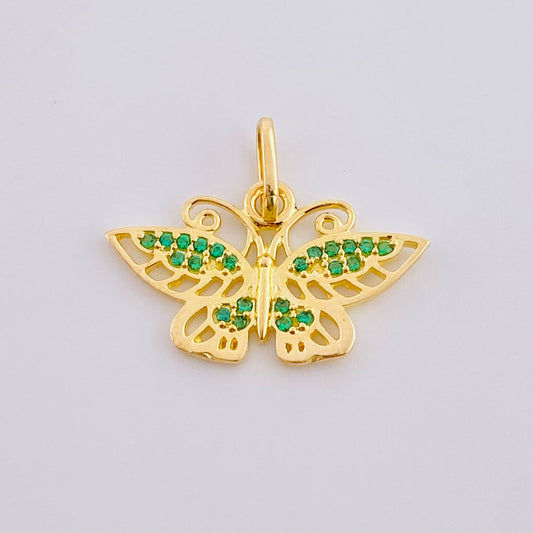 Dije Mariposa Monarca 1.35 g / 1.6 cm Oro Amarillo 18K