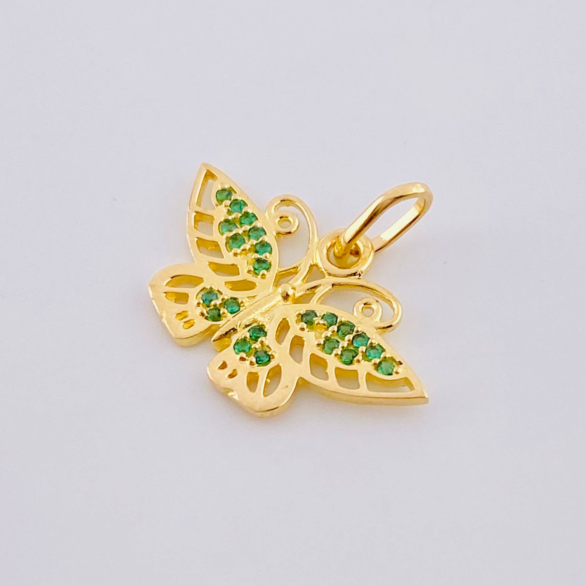 Dije Mariposa Monarca 1.35 g / 1.6 cm Oro Amarillo 18K