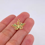 Dije Mariposa Monarca 1.35 g / 1.6 cm Oro Amarillo 18K