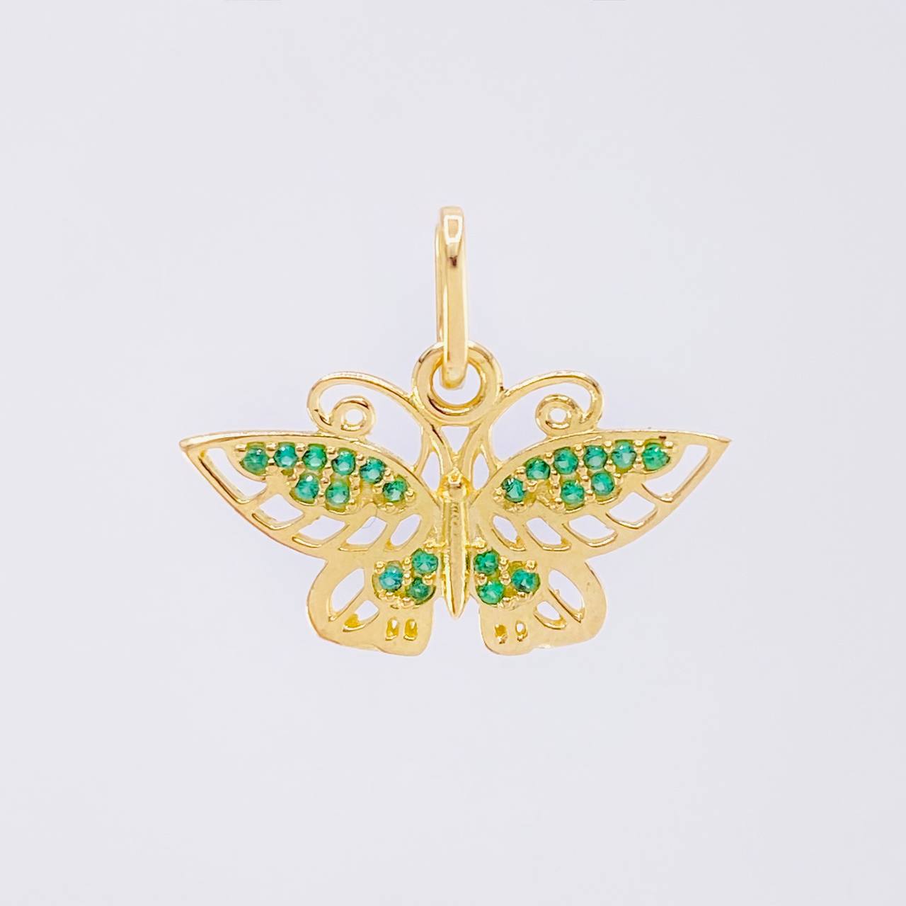 Dije Mariposa Monarca 1.35 g / 1.6 cm Oro Amarillo 18K