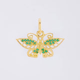 Dije Mariposa Monarca 1.35 g / 1.6 cm Oro Amarillo 18K