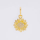 Dije Girasol 1.05 g / 1.7 cm Oro Amarillo 18K