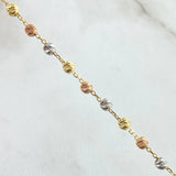 Cadena Tipo Denario Virgen Milagrosa 3.2gr / 45cm / Tres Oros +4 18K *