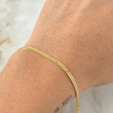 Pulso Franco 2.4gr / 18,5cm / Oro Amarillo +4 18K ©