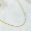Cadena Cajón 3.1gr / 60cm / 1.5mm Oro Amarillo +3 18K