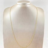 Cadena Figaro 2.2gr / 60cm / 1mm Oro Amarillo +1 18K *