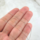 Cadena Veneciana 0.85gr / 45cm / Oro Blanco +3 18K ©