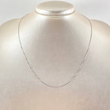 Cadena Veneciana 0.9gr / 45cm / Oro Blanco +3 18K ©