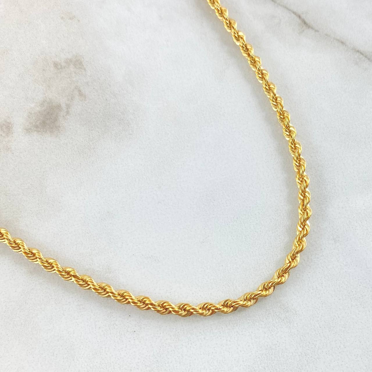 Cadena Lazo 3.55gr / 40cm-Oro Amarillo +3 18K *