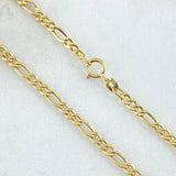Cadena Figaro 7.45gr / 70cm / 3.3mm Oro Amarillo +1 18K ©