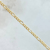 Cadena Figaro 7.45gr / 70cm / 3.3mm Oro Amarillo +1 18K ©