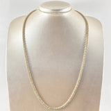 Cadena Ice 22.2gr / 60cm-Dos Oro Amarillo Blanco +4 18K *