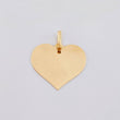 Dije Placa Corazón 1.05gr / 2.3cm / Oro Amarillo 18K