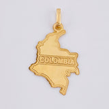 Dije Mapa Colombia 1gr / 3.2cm / Oro Amarillo 18K
