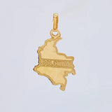 Dije Mapa Colombia 1.05 g / 3.2 cm Oro Amarillo 18K