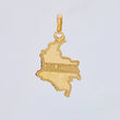Dije Mapa Colombia 1.05 g / 1 1/4 in Oro Amarillo 18K