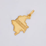 Dije Mapa Colombia 1.05 g / 3.2 cm Oro Amarillo 18K